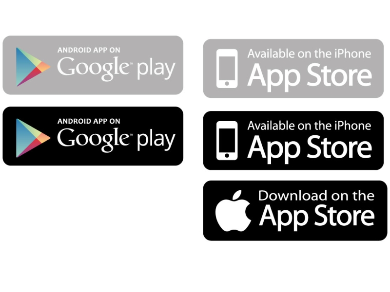 App Store and Google Play