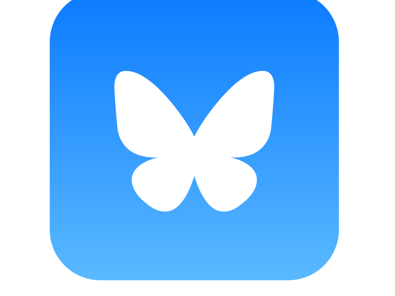 Bluesky Beyaz Svg Logosu indir
