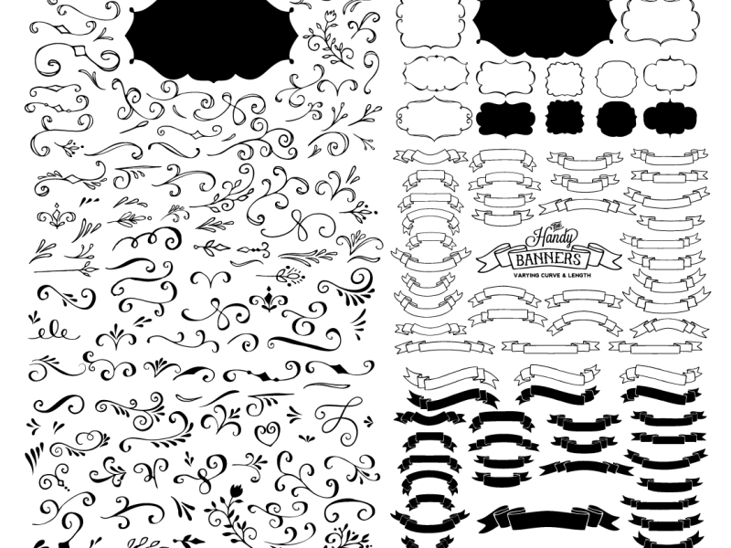 Frame Swirl Vector 