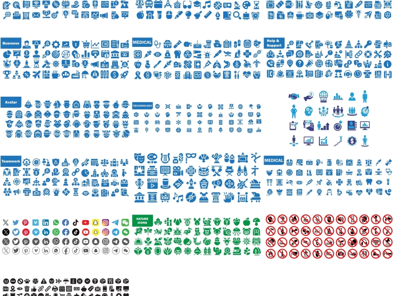 Icons Collection Vector
