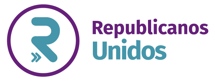republicanos unidos versión celeste y violeta logo